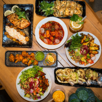 Authentic Indian catering menu featuring curries, naan, rice and appetizers